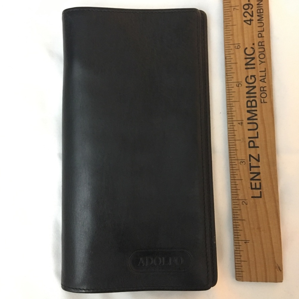 Adolfo Black Leather Wallet
